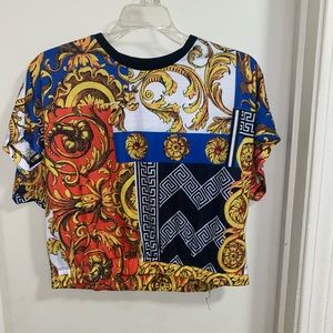 Print crop top